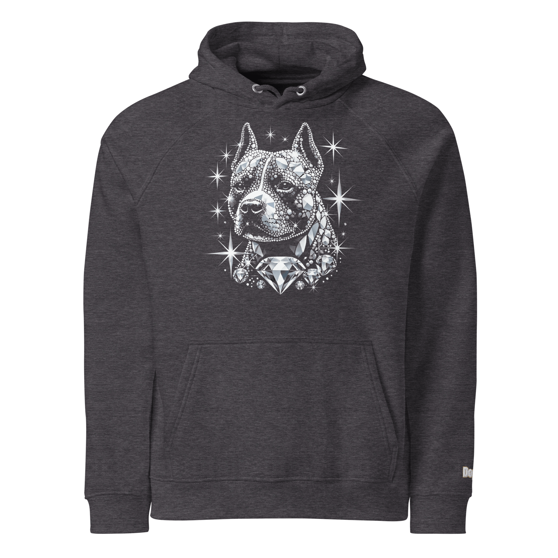 Sweat à capuche écologique Raglan unisexe - Collection Staffordshire Bull Terrier - Doggy Trend