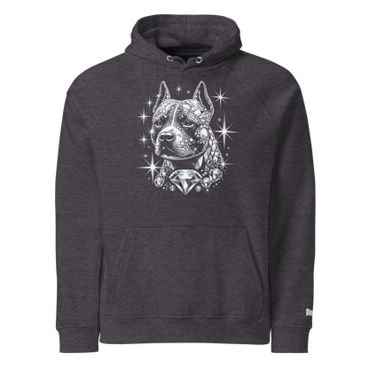 Sweat à capuche écologique Raglan unisexe - Collection Staffordshire Bull Terrier - Doggy Trend