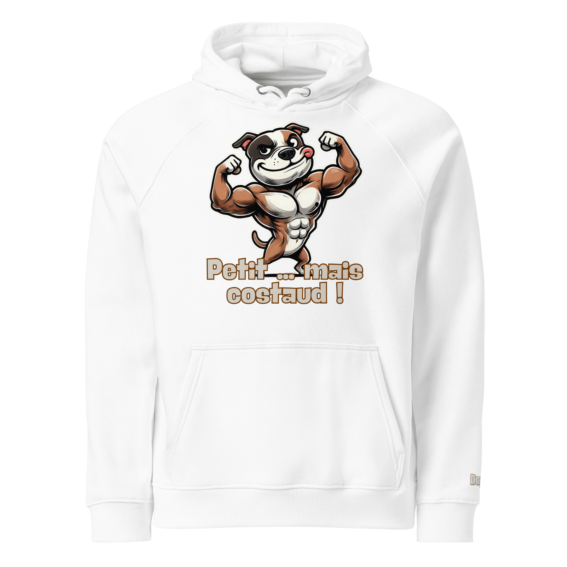 Sweat à capuche écologique Raglan unisexe - Collection Staffordshire Bull Terrier - Doggy Trend