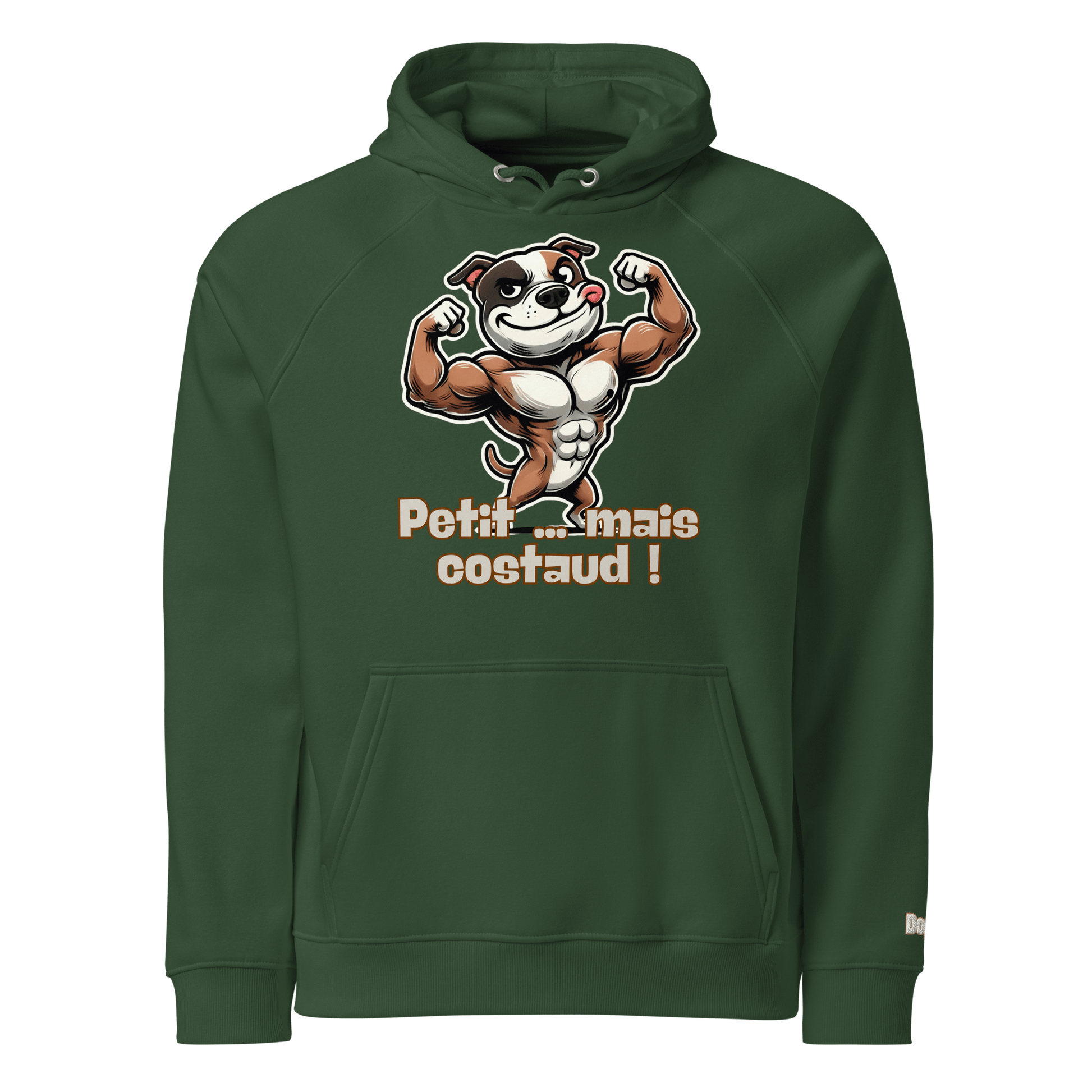Sweat à capuche écologique Raglan unisexe - Collection Staffordshire Bull Terrier - Doggy Trend