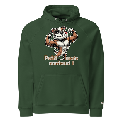 Sweat à capuche écologique Raglan unisexe - Collection Staffordshire Bull Terrier - Doggy Trend