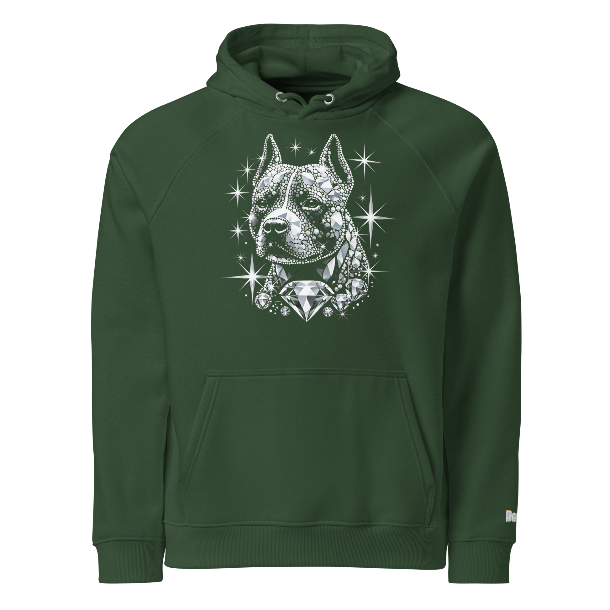 Sweat à capuche écologique Raglan unisexe - Collection Staffordshire Bull Terrier - Doggy Trend
