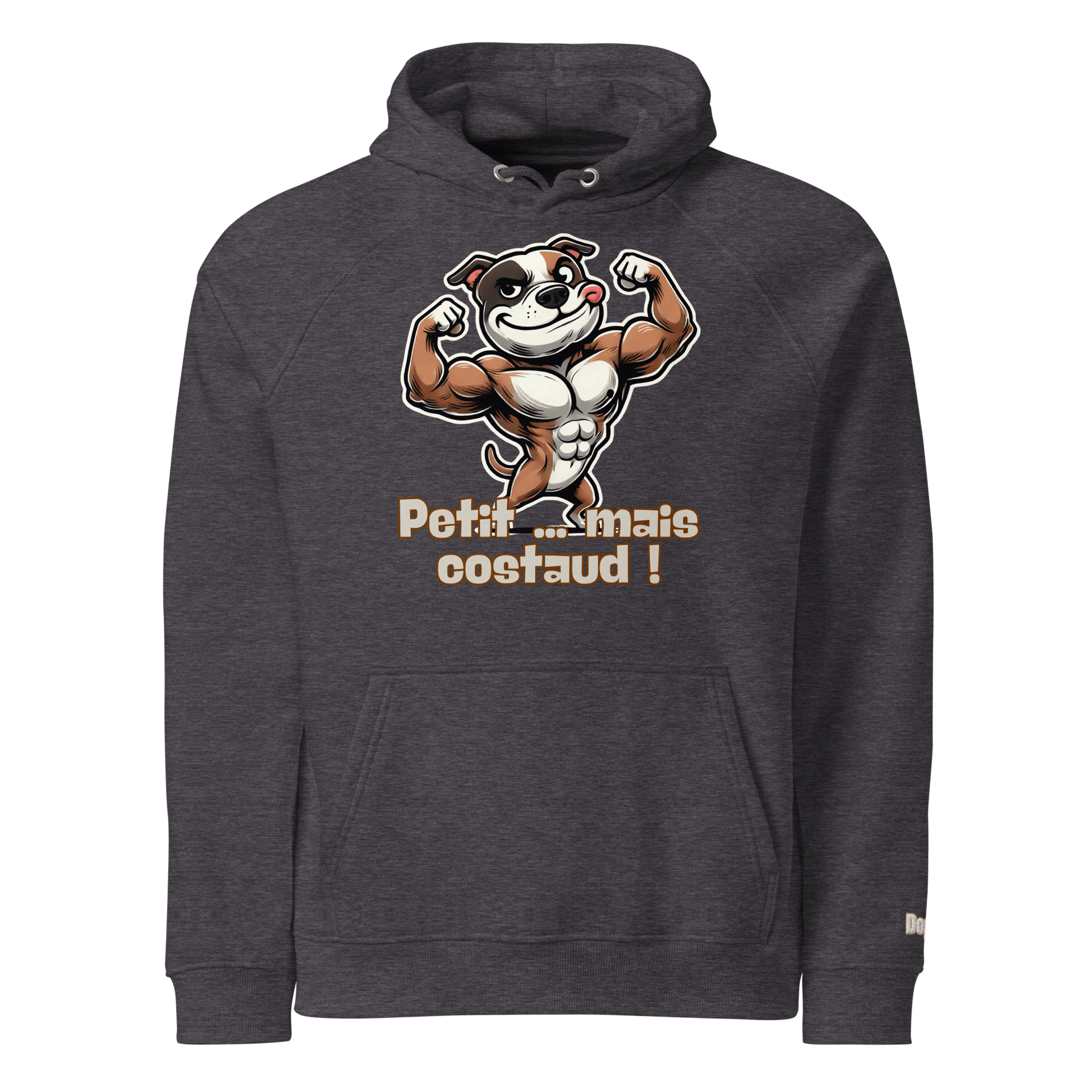 Sweat à capuche écologique Raglan unisexe - Collection Staffordshire Bull Terrier - Doggy Trend