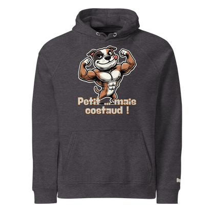 Sweat à capuche écologique Raglan unisexe - Collection Staffordshire Bull Terrier - Doggy Trend