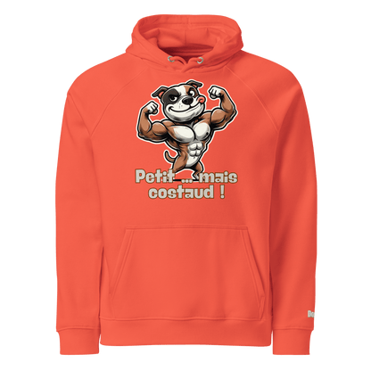Sweat à capuche écologique Raglan unisexe - Collection Staffordshire Bull Terrier - Doggy Trend