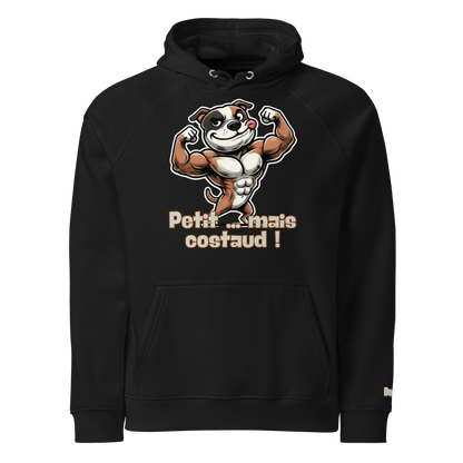 Sweat à capuche écologique Raglan unisexe - Collection Staffordshire Bull Terrier - Doggy Trend