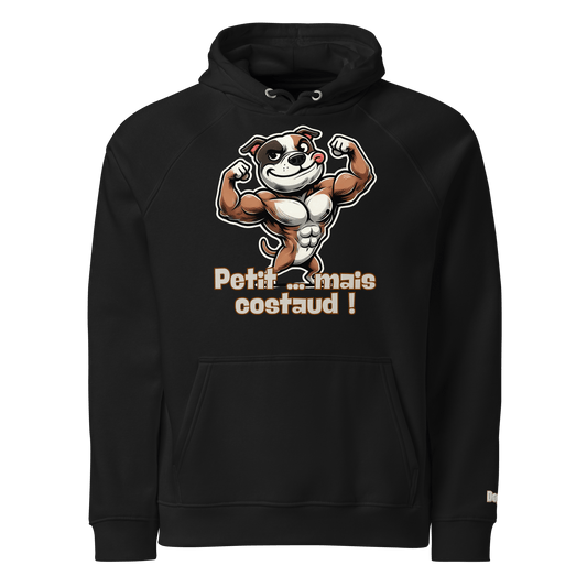 Sweat à capuche écologique Raglan unisexe - Collection Staffordshire Bull Terrier - Doggy Trend