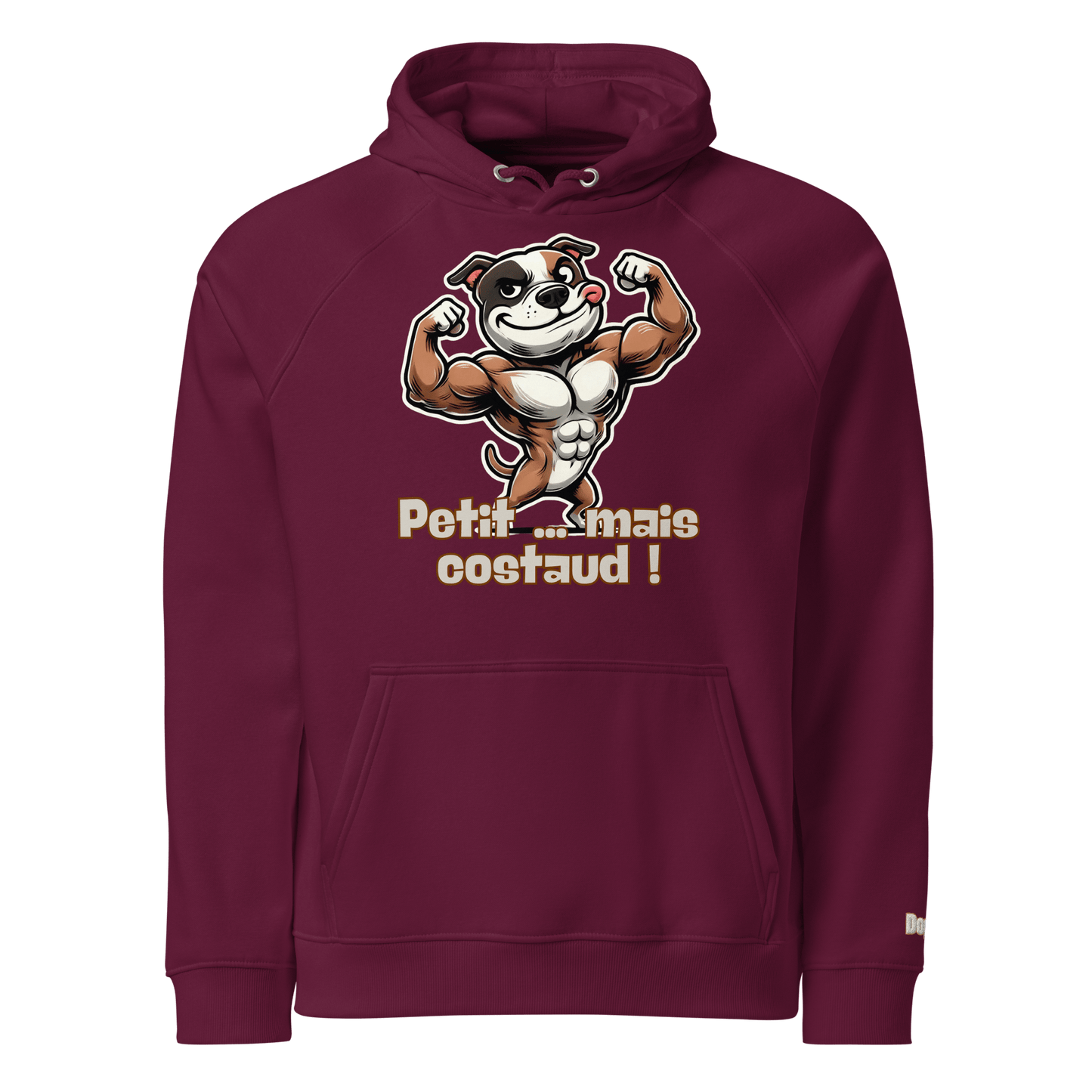 Sweat à capuche écologique Raglan unisexe - Collection Staffordshire Bull Terrier - Doggy Trend
