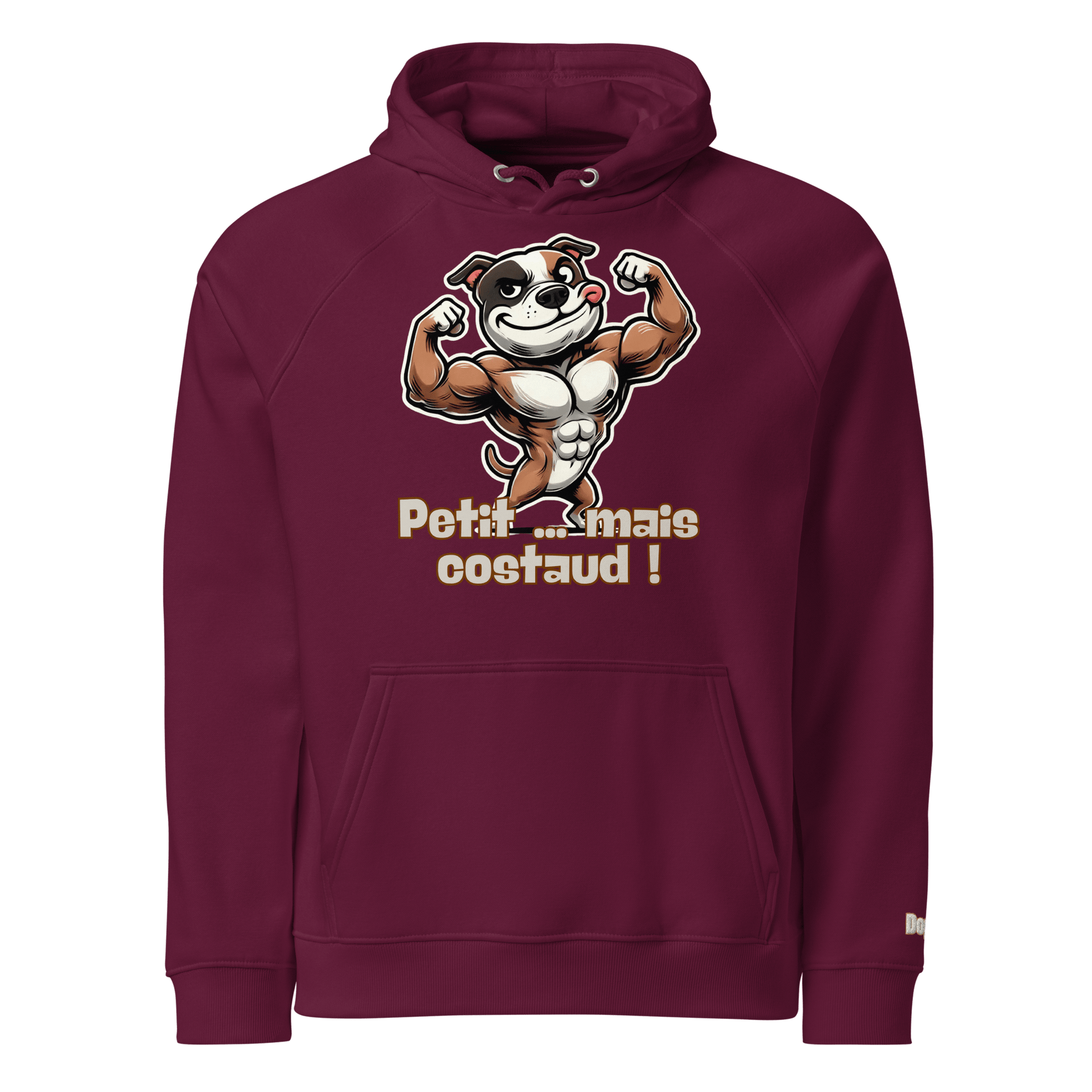 Sweat à capuche écologique Raglan unisexe - Collection Staffordshire Bull Terrier - Doggy Trend