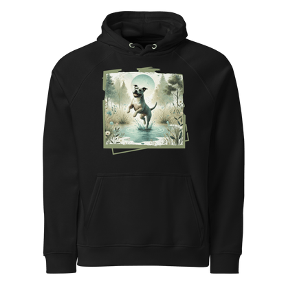 Sweat à capuche écologique Raglan unisexe - Collection Staffordshire Bull Terrier - Doggy Trend