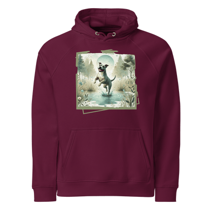 Sweat à capuche écologique Raglan unisexe - Collection Staffordshire Bull Terrier - Doggy Trend