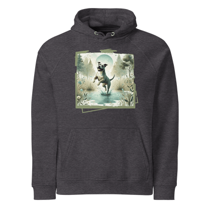 Sweat à capuche écologique Raglan unisexe - Collection Staffordshire Bull Terrier - Doggy Trend