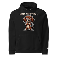 Sweat à capuche écologique Raglan unisexe - Collection Teckel - Doggy Trend