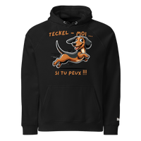 Sweat à capuche écologique Raglan unisexe - Collection Teckel - Doggy Trend
