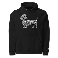 Sweat à capuche écologique Raglan unisexe - Collection Teckel - Doggy Trend