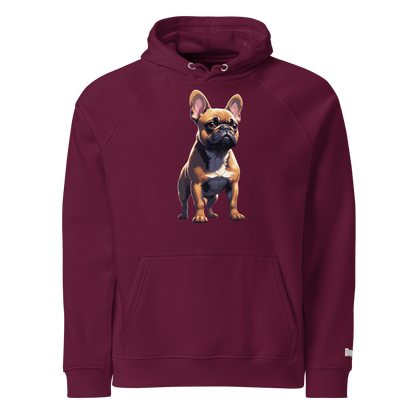 Sweat à capuche écologique unisexe - Collection Bouledogue Français - Doggy Trend
