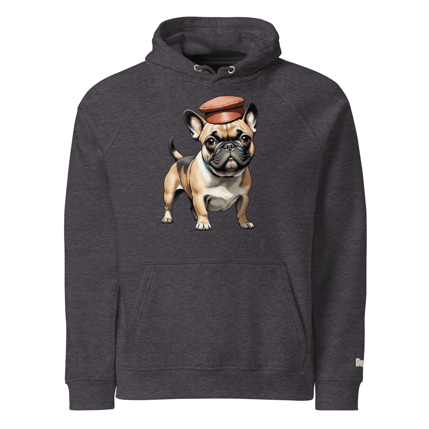 Sweat à capuche écologique unisexe - Collection Bouledogue Français - Doggy Trend