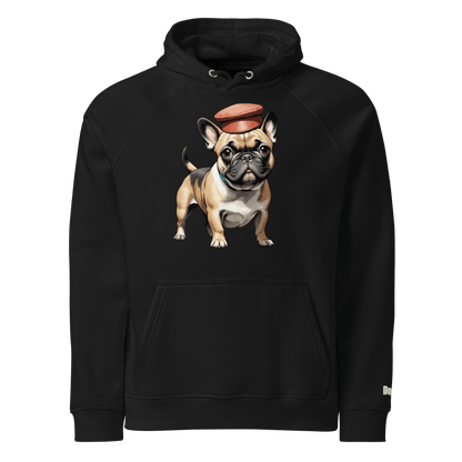 Sweat à capuche écologique unisexe - Collection Bouledogue Français - Doggy Trend