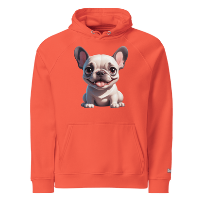 Sweat à capuche écologique unisexe - Collection Bouledogue Français - Doggy Trend