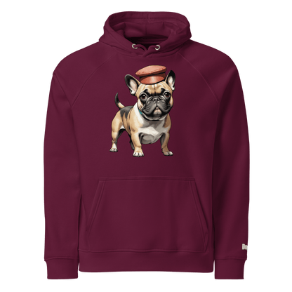 Sweat à capuche écologique unisexe - Collection Bouledogue Français - Doggy Trend