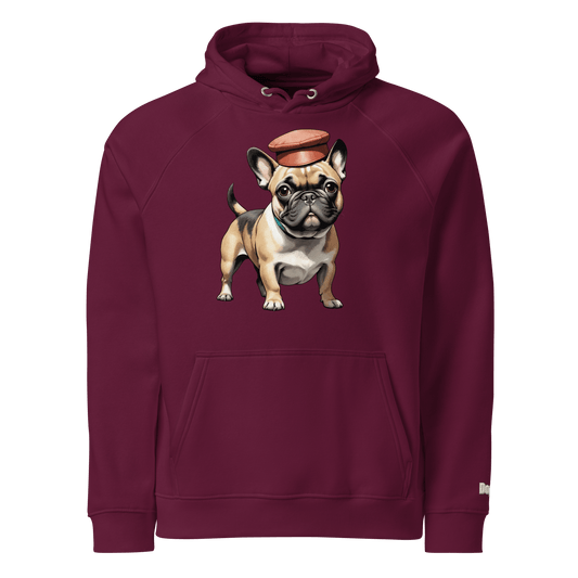 Sweat à capuche écologique unisexe - Collection Bouledogue Français - Doggy Trend