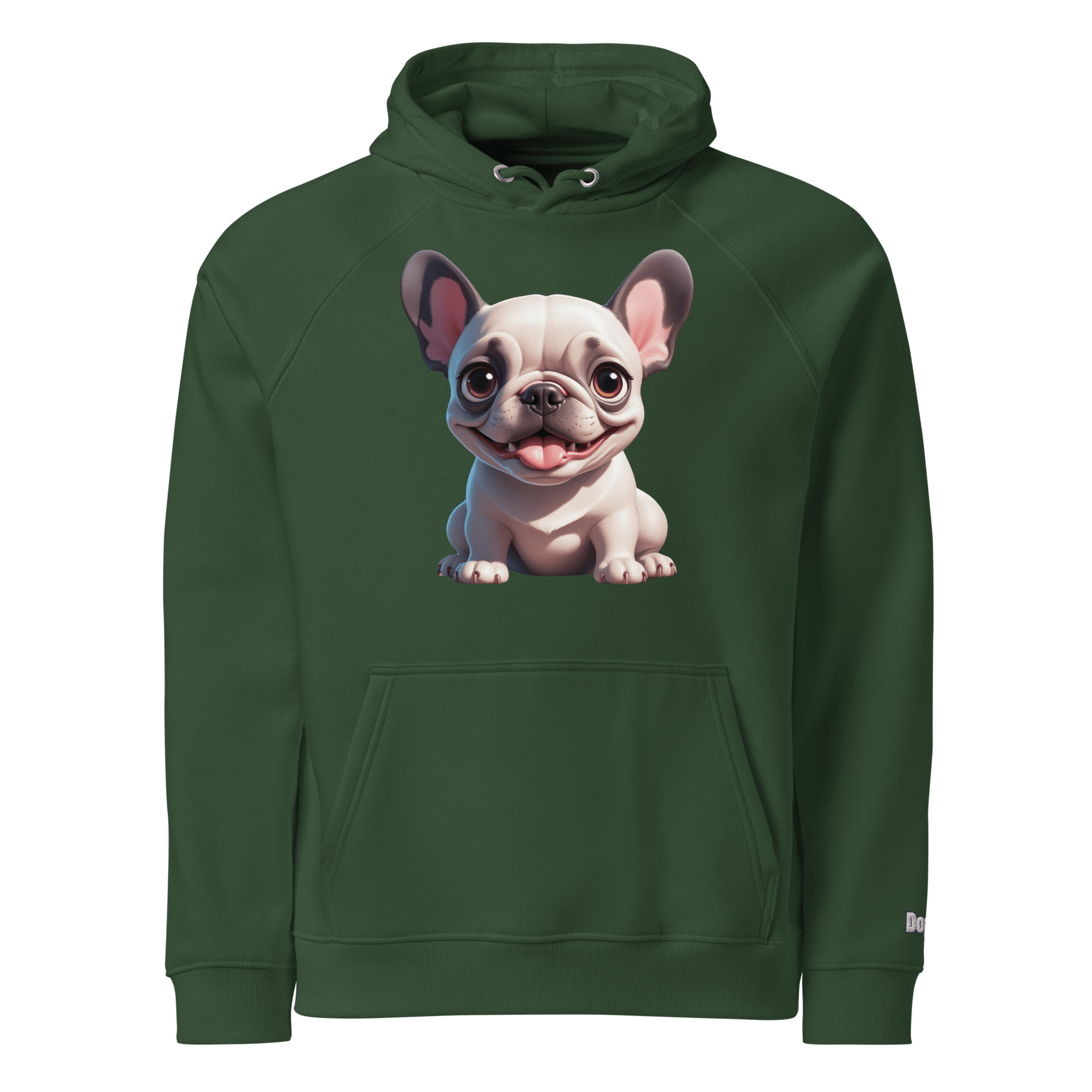 Sweat à capuche écologique unisexe - Collection Bouledogue Français - Doggy Trend