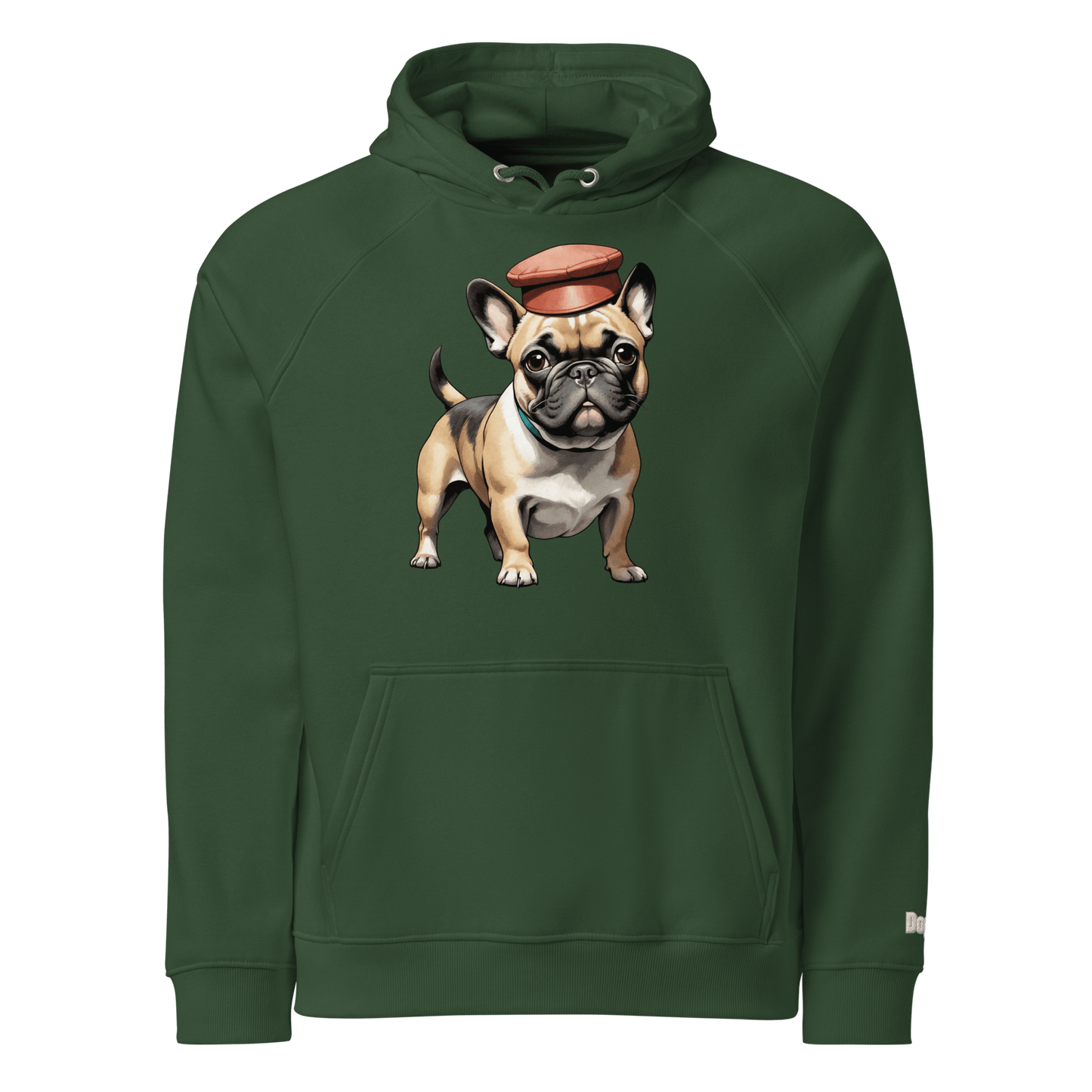 Sweat à capuche écologique unisexe - Collection Bouledogue Français - Doggy Trend