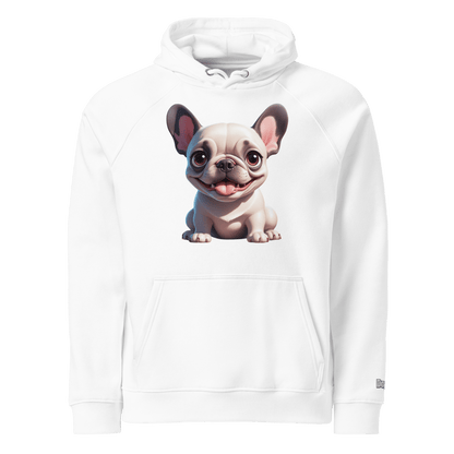 Sweat à capuche écologique unisexe - Collection Bouledogue Français - Doggy Trend