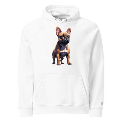 Sweat à capuche écologique unisexe - Collection Bouledogue Français - Doggy Trend