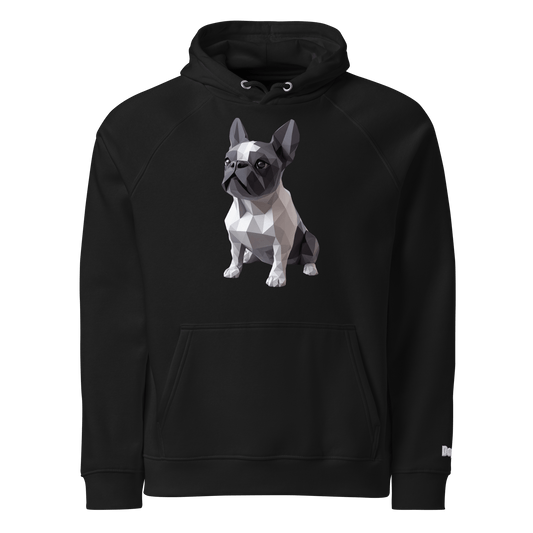 Sweat à capuche écologique unisexe - Collection Bouledogue Français - Doggy Trend