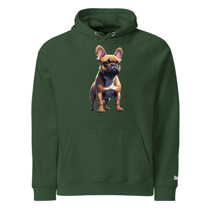 Sweat à capuche écologique unisexe - Collection Bouledogue Français - Doggy Trend