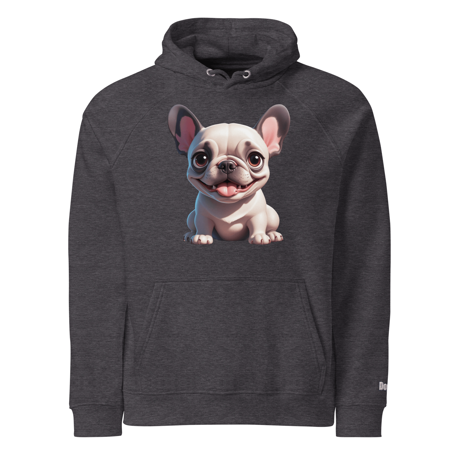 Sweat à capuche écologique unisexe - Collection Bouledogue Français - Doggy Trend