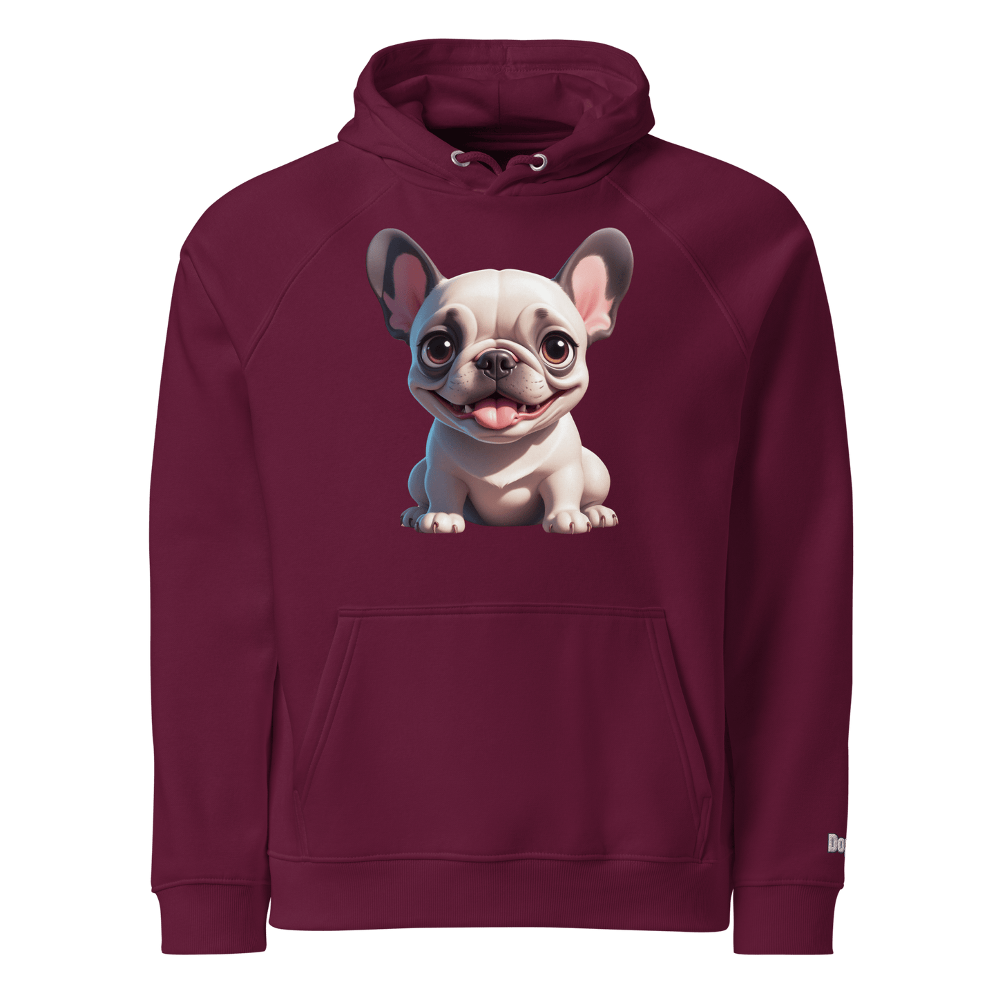 Sweat à capuche écologique unisexe - Collection Bouledogue Français - Doggy Trend