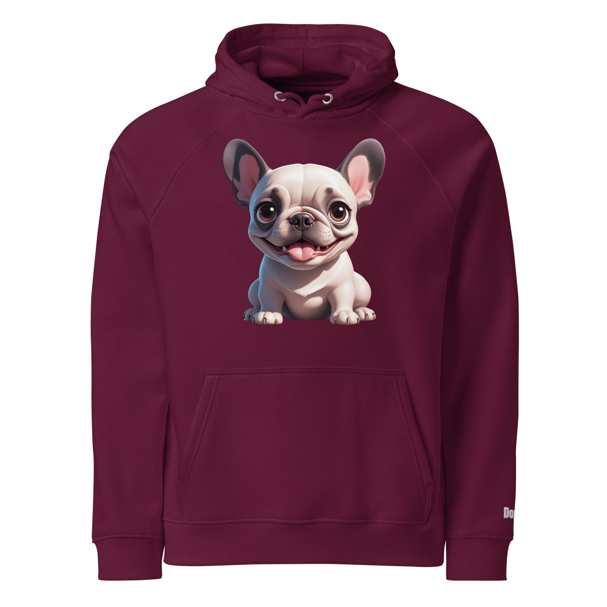 Sweat à capuche écologique unisexe - Collection Bouledogue Français - Doggy Trend