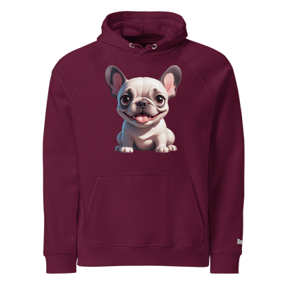 Sweat à capuche écologique unisexe - Collection Bouledogue Français - Doggy Trend