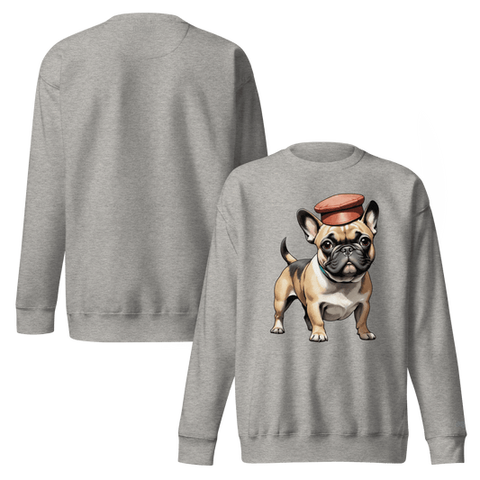 Sweatshirt premium unisexe classique - Collection Bouledogue Français - Doggy Trend