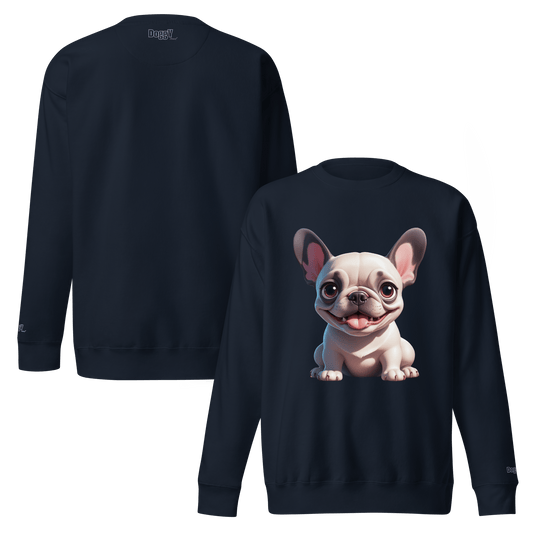 Sweatshirt premium unisexe classique - Collection Bouledogue Français - Doggy Trend