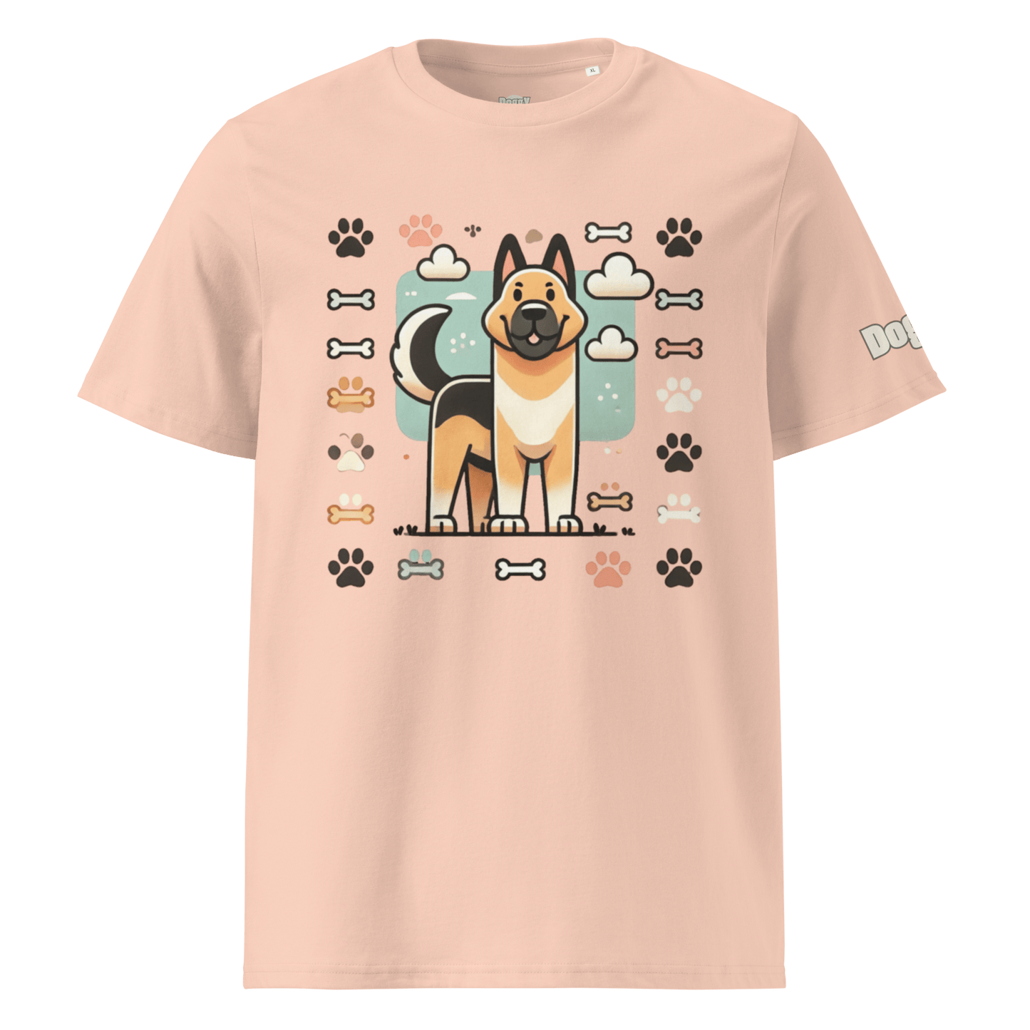 T-shirt unisexe en coton biologique - Collection Berger Allemand - Doggy Trend