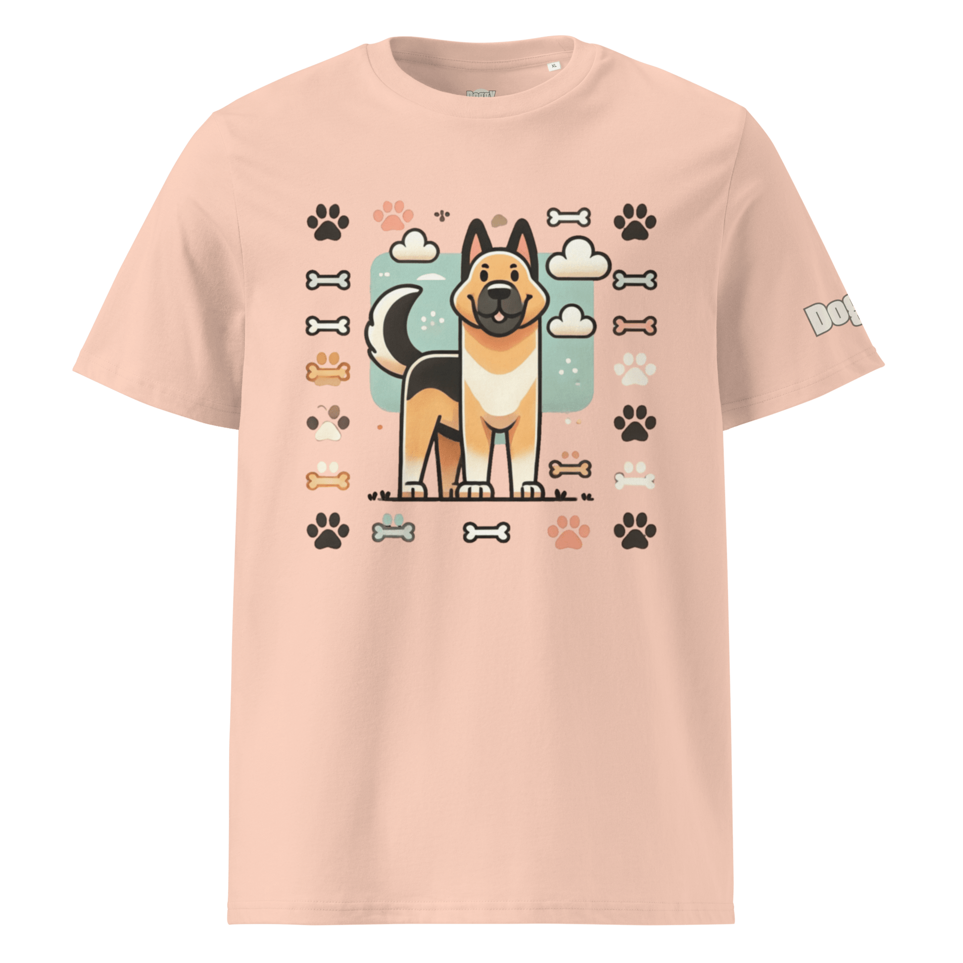 T-shirt unisexe en coton biologique - Collection Berger Allemand - Doggy Trend
