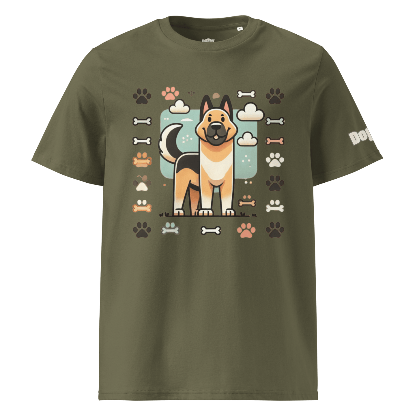 T-shirt unisexe en coton biologique - Collection Berger Allemand - Doggy Trend