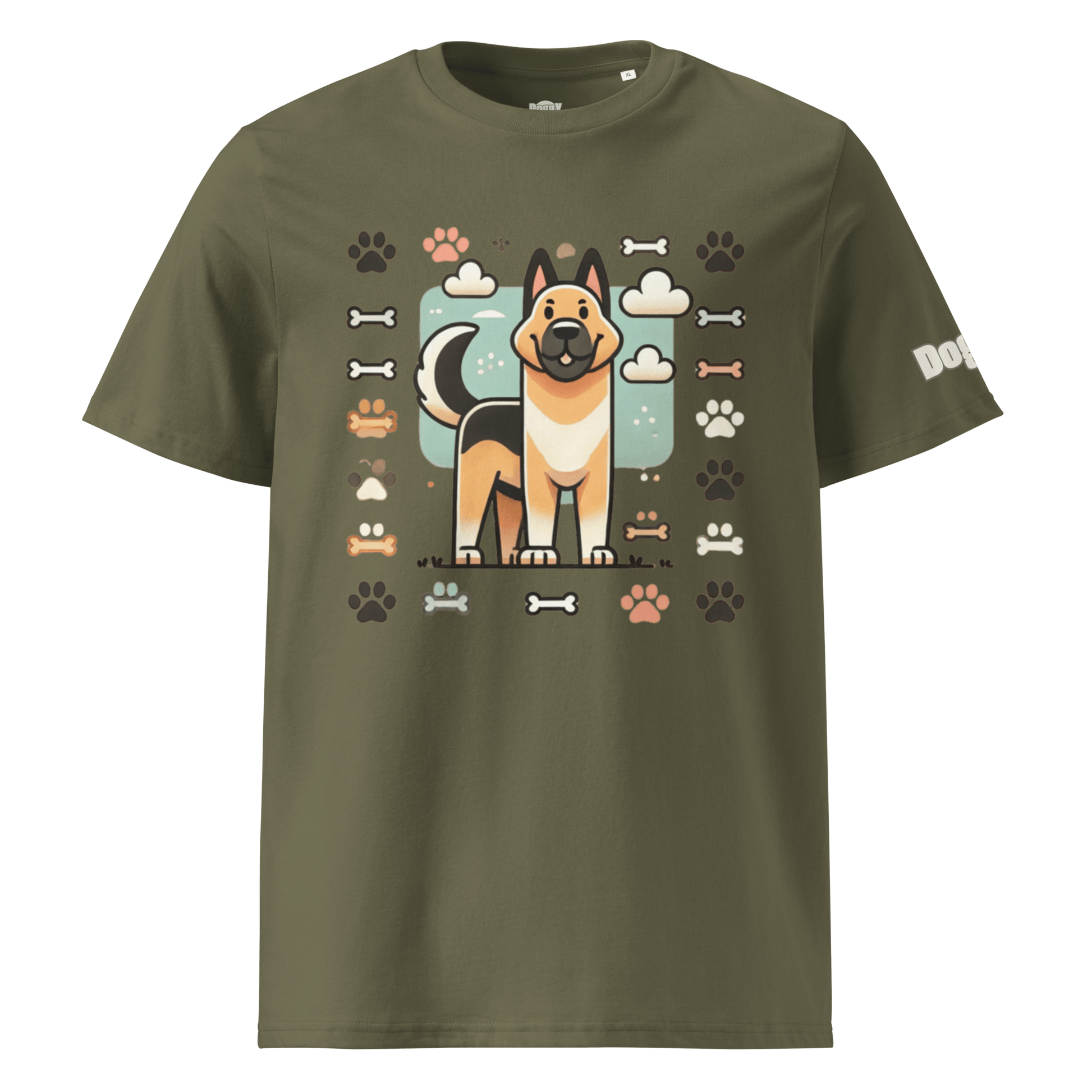 T-shirt unisexe en coton biologique - Collection Berger Allemand - Doggy Trend