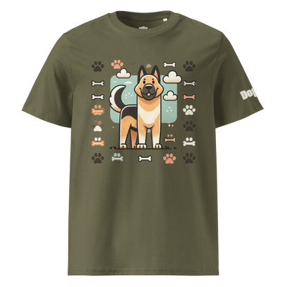 T-shirt unisexe en coton biologique - Collection Berger Allemand - Doggy Trend