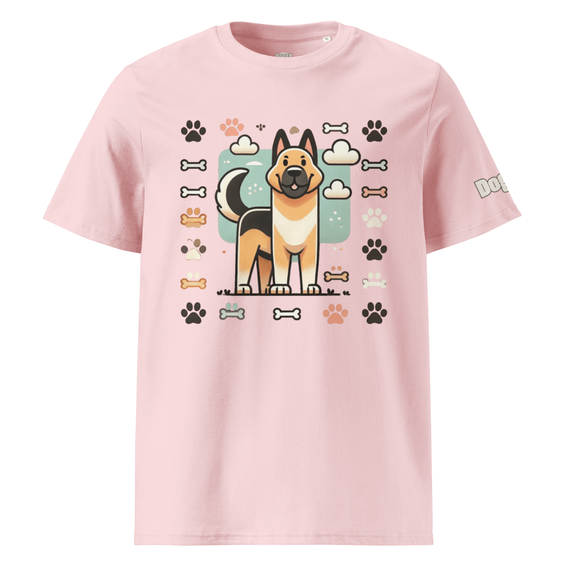 T-shirt unisexe en coton biologique - Collection Berger Allemand - Doggy Trend