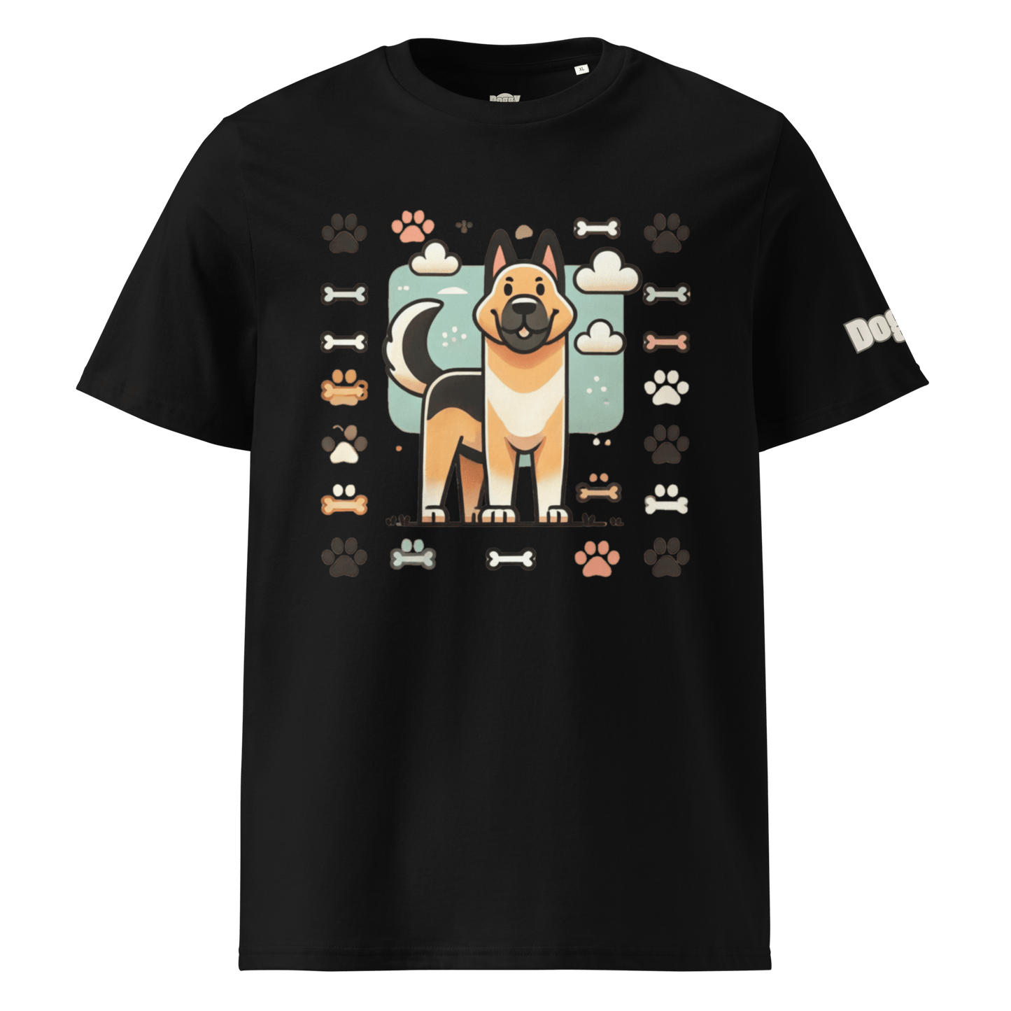 T-shirt unisexe en coton biologique - Collection Berger Allemand - Doggy Trend