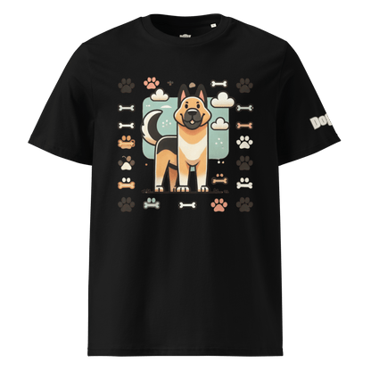 T-shirt unisexe en coton biologique - Collection Berger Allemand - Doggy Trend