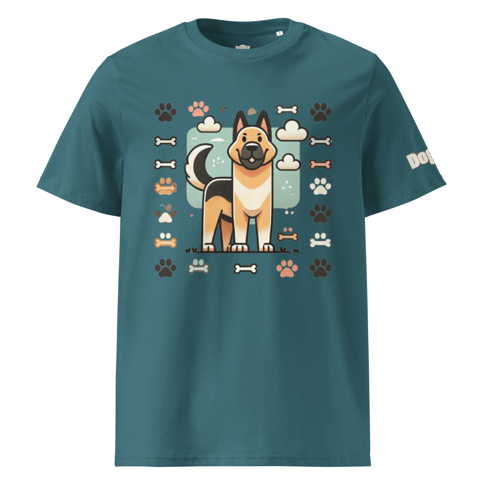T-shirt unisexe en coton biologique - Collection Berger Allemand - Doggy Trend