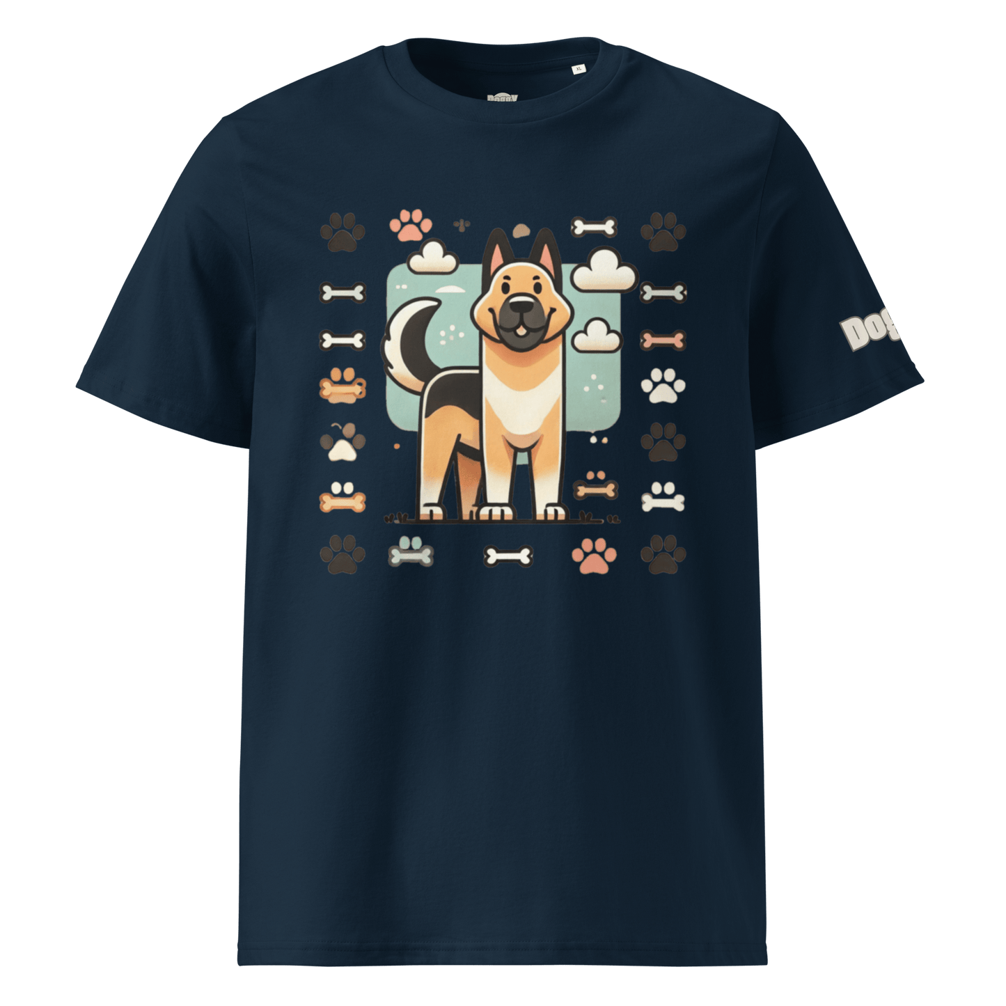 T-shirt unisexe en coton biologique - Collection Berger Allemand - Doggy Trend