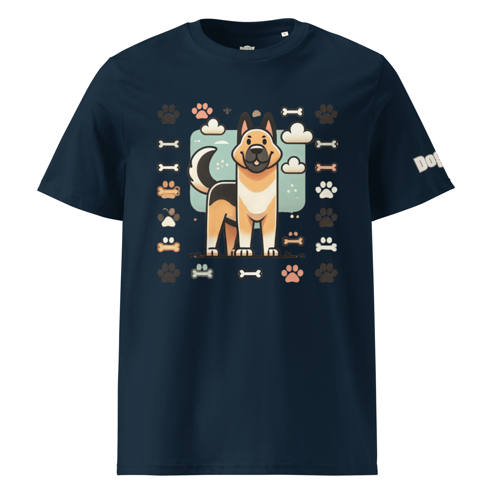 T-shirt unisexe en coton biologique - Collection Berger Allemand - Doggy Trend