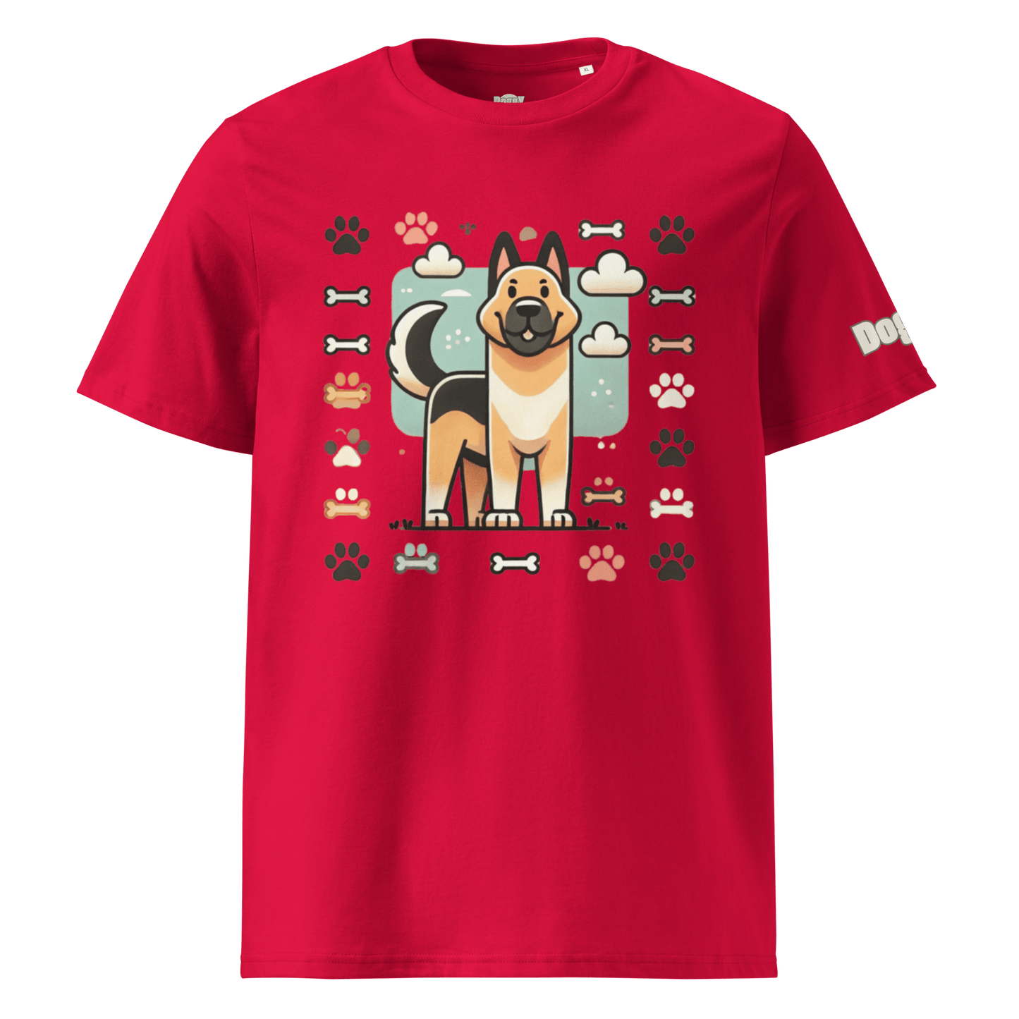 T-shirt unisexe en coton biologique - Collection Berger Allemand - Doggy Trend