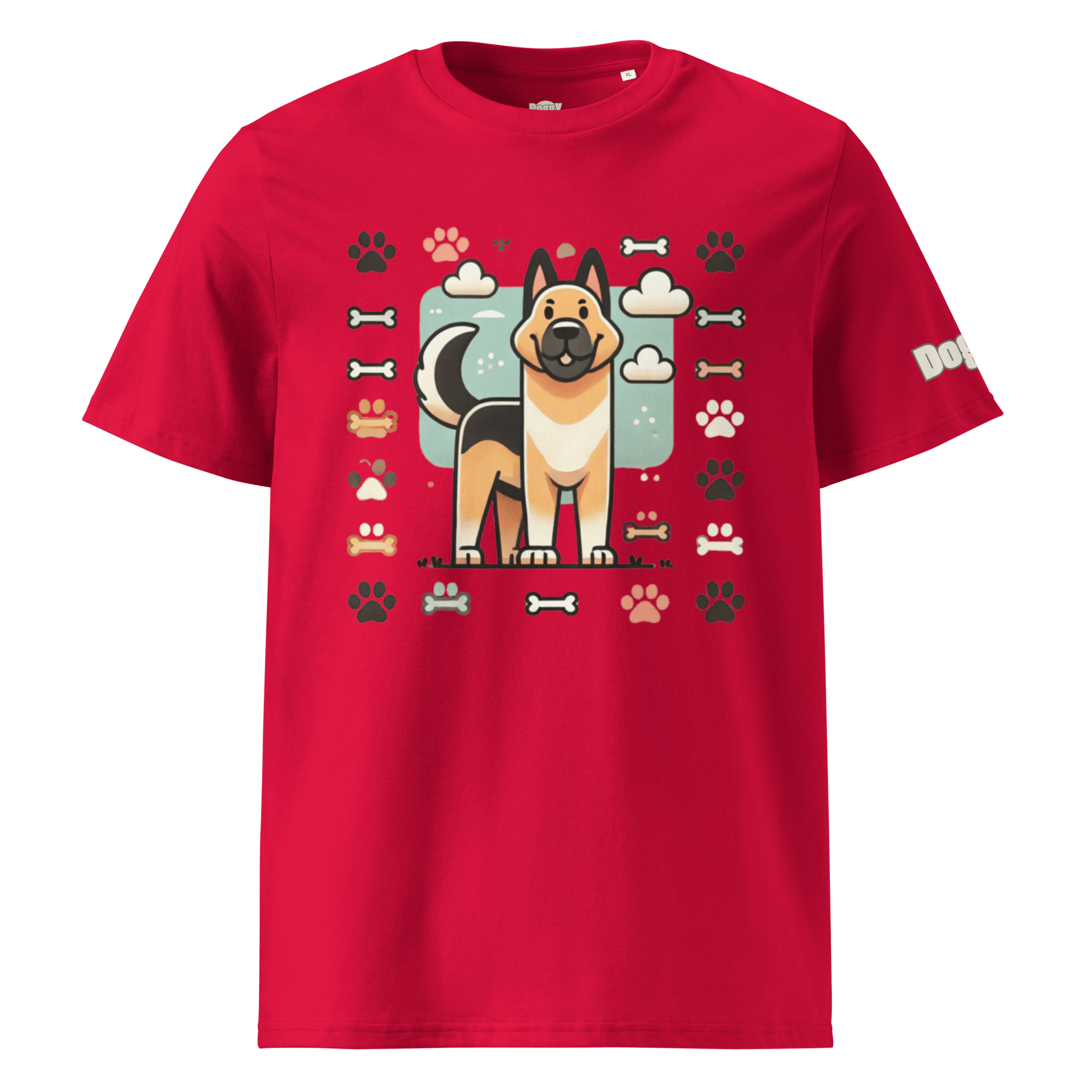 T-shirt unisexe en coton biologique - Collection Berger Allemand - Doggy Trend